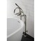 Aqua Vintage CCK8106DL Freestanding Tub Faucet with Supply Line, Stop Valve, Polished Nickel CCK8106DL - alternate 4